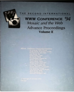 second world wide web conference proceedings (Chicago, 1994)